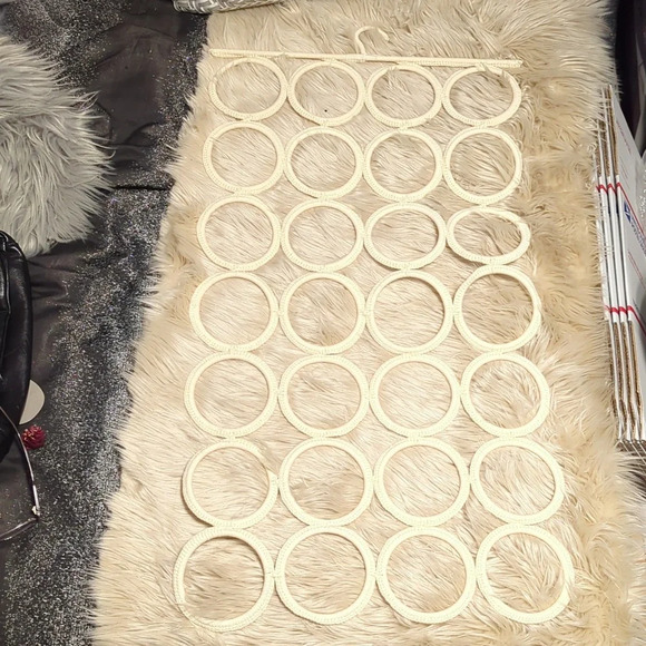 Other - Boho crochet? Scarf hanging rack storage